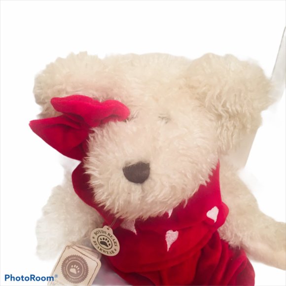Retired Oversized Boyds Bear Red Hearts Valentines - Picture 2 of 9